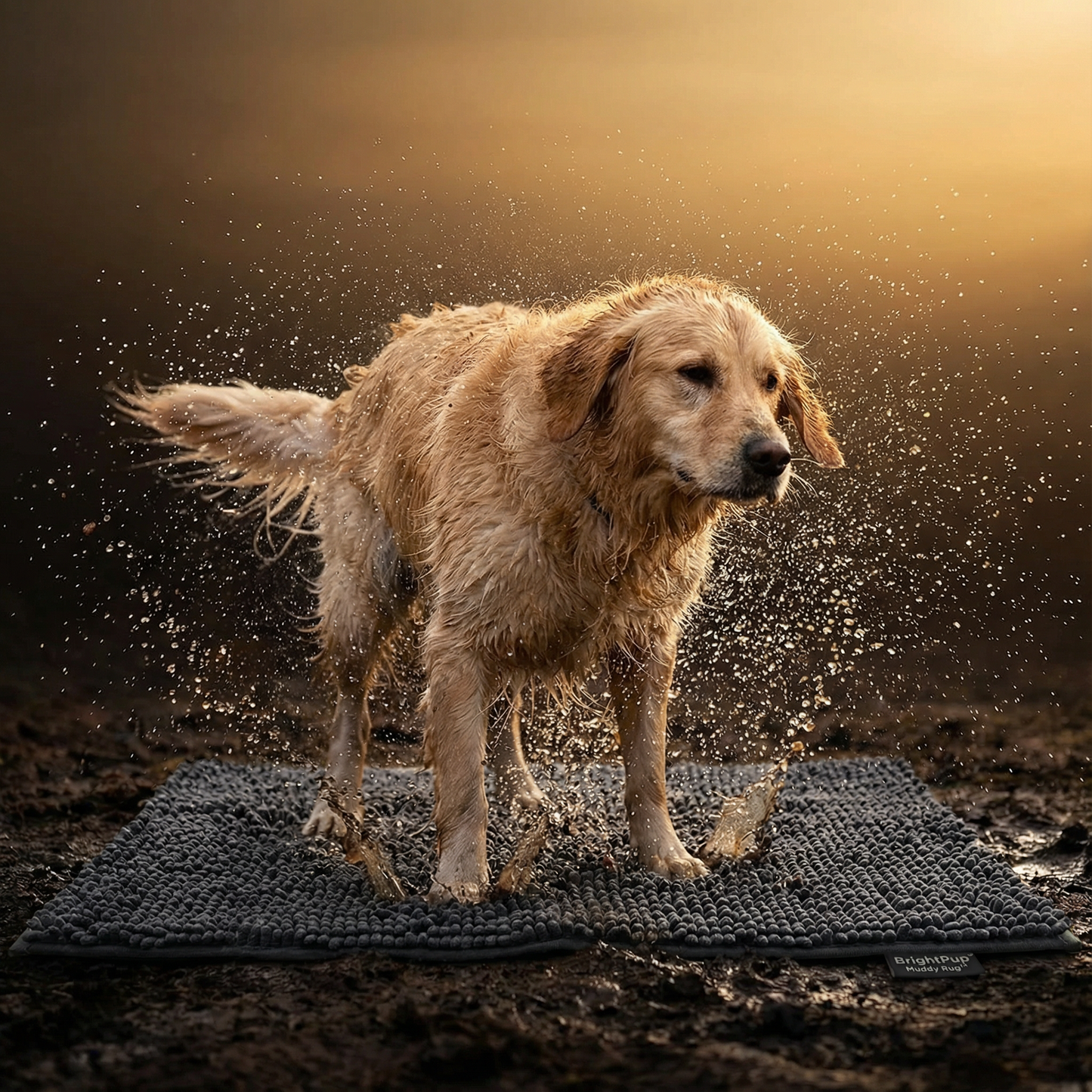 BrightPup Mud Mat — Ultra-Absorbent Clean Home Dog Rug