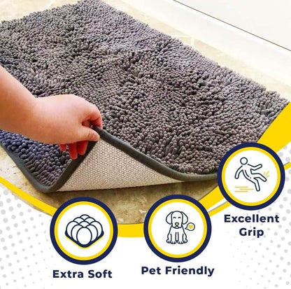 BrightPup Mud Mat — Ultra-Absorbent Clean Home Dog Rug
